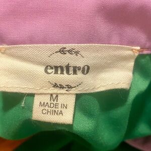 Entro Lilac and Emerald Fabric